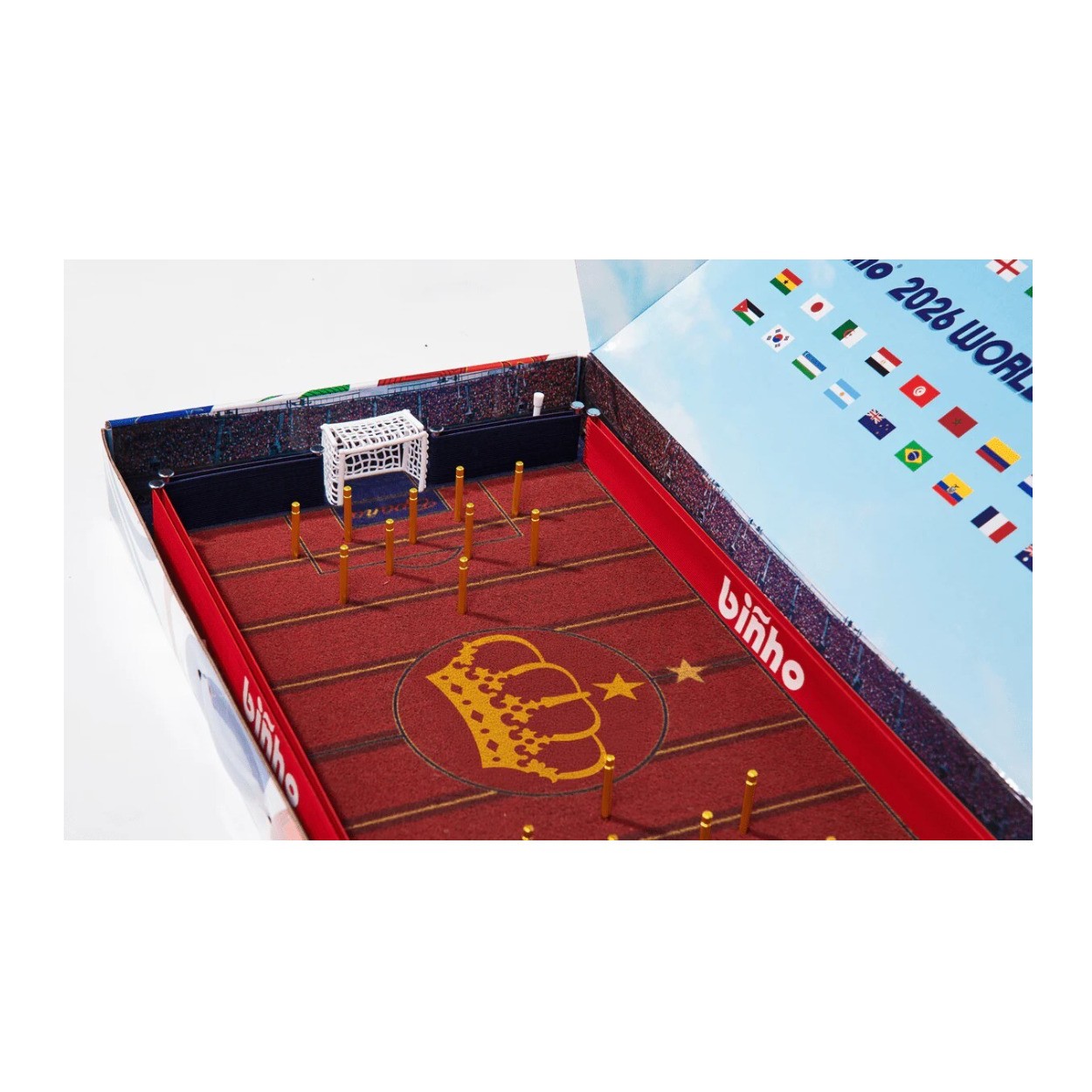 Binho Board Classic Spain Edition 2 Player Tabletop Pinball Soccer Game