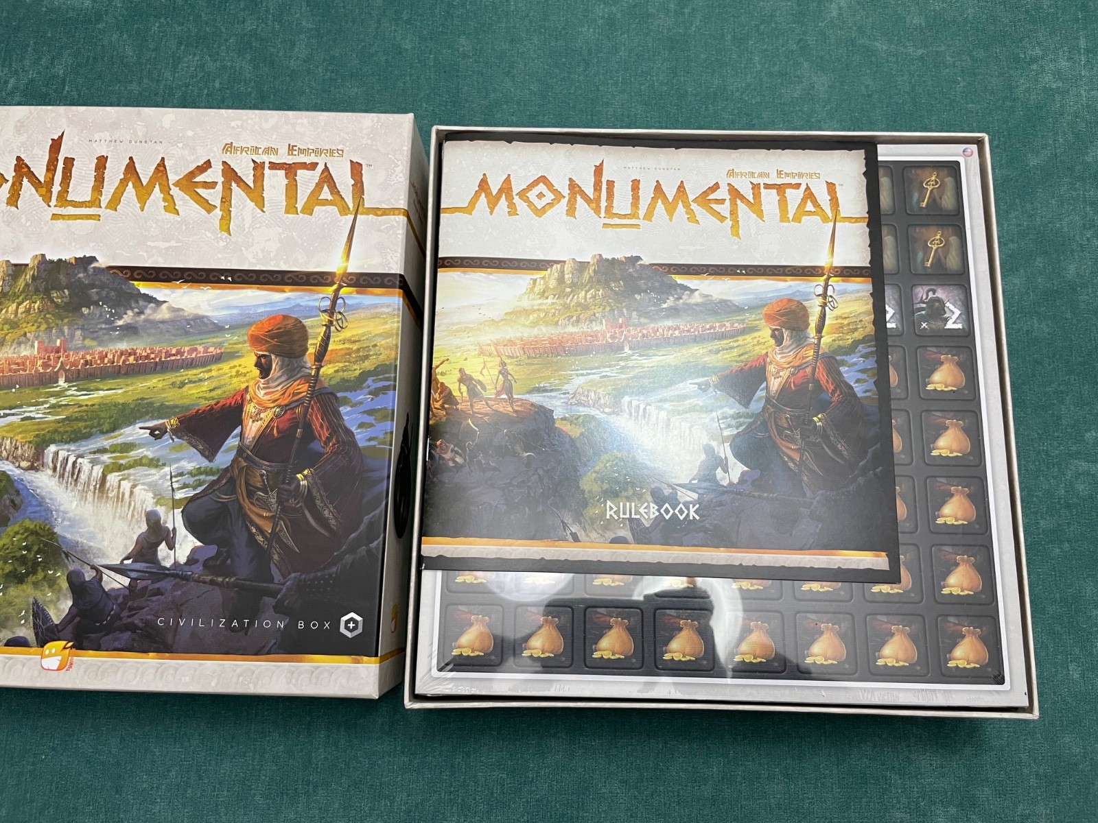 Monumental Board Game Warlord Gameplay Bundle – Extras, Player Mats, Duel