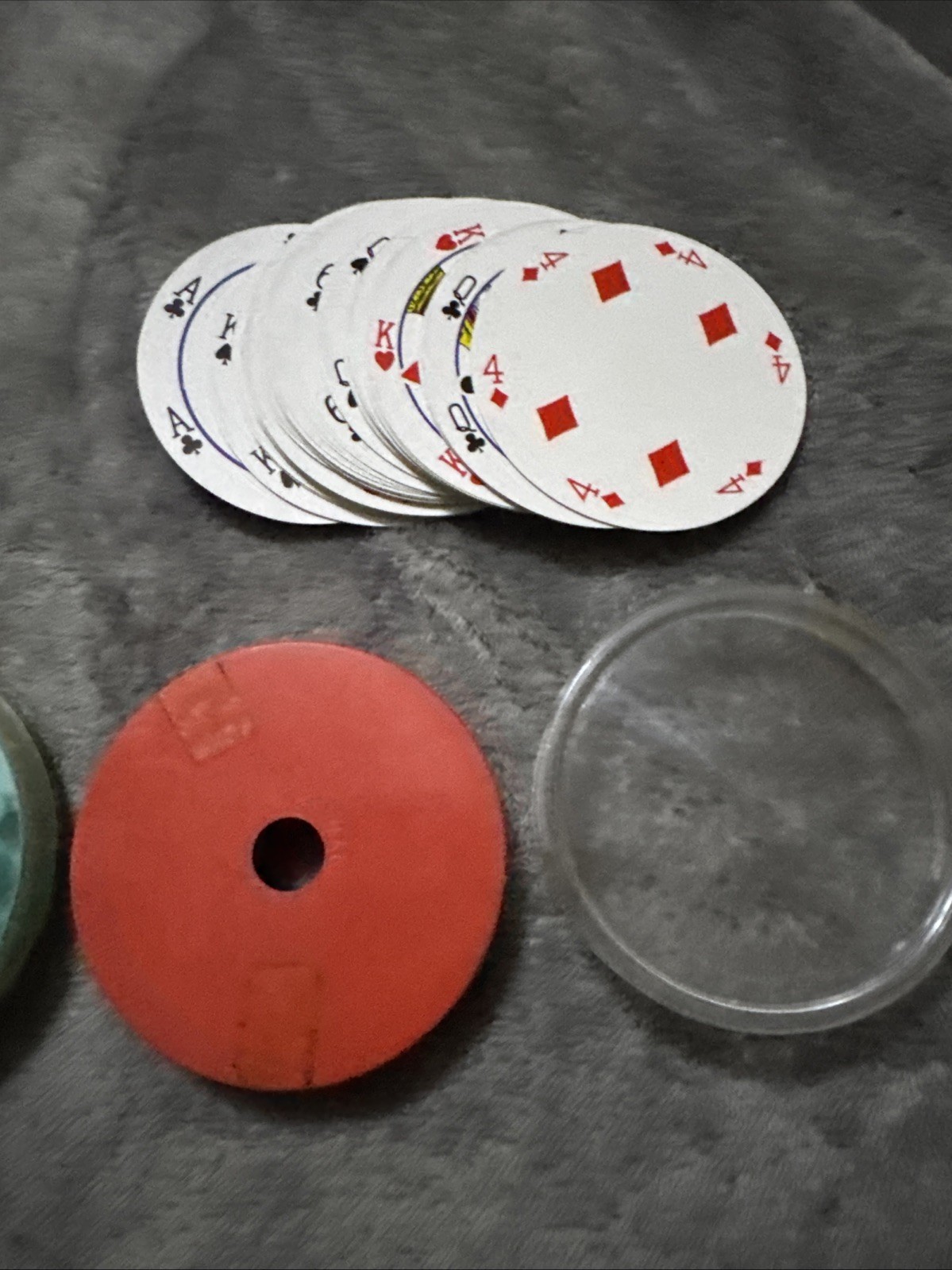 Vintage Retro Travel Game Lot: 1950s YOGO Jump-A-Peg & 1970s Round Playing Cards