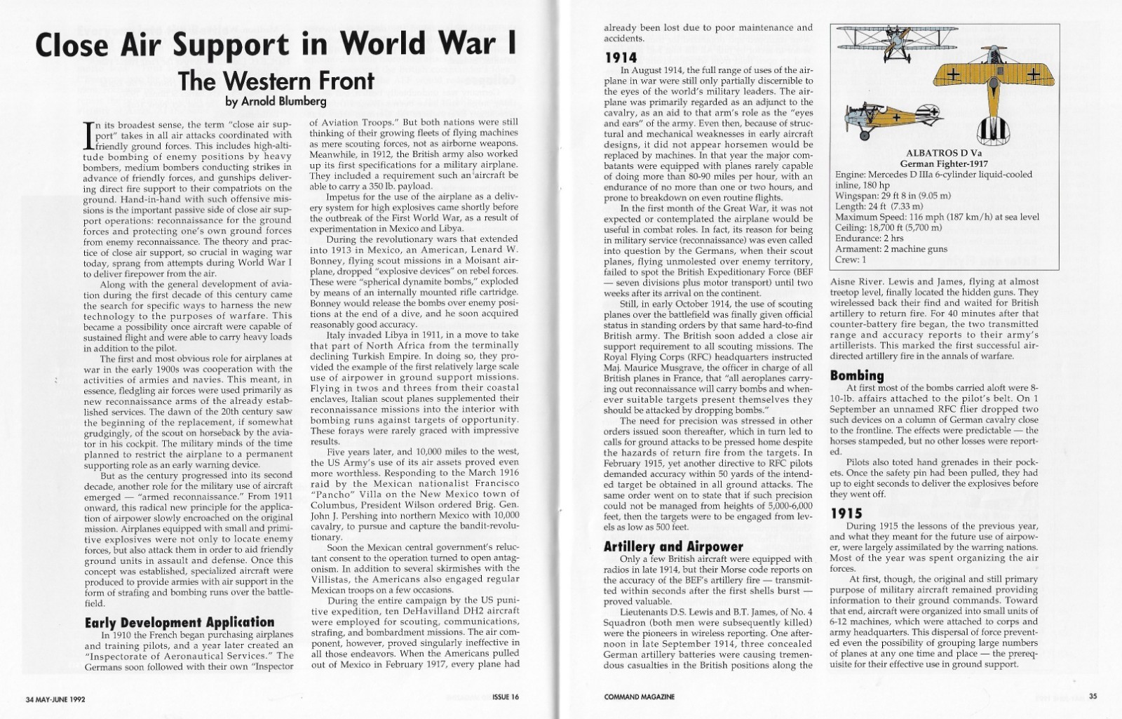 Command Magazine #16 1918 Storm in the West WWI; Operation Desert Weirdness