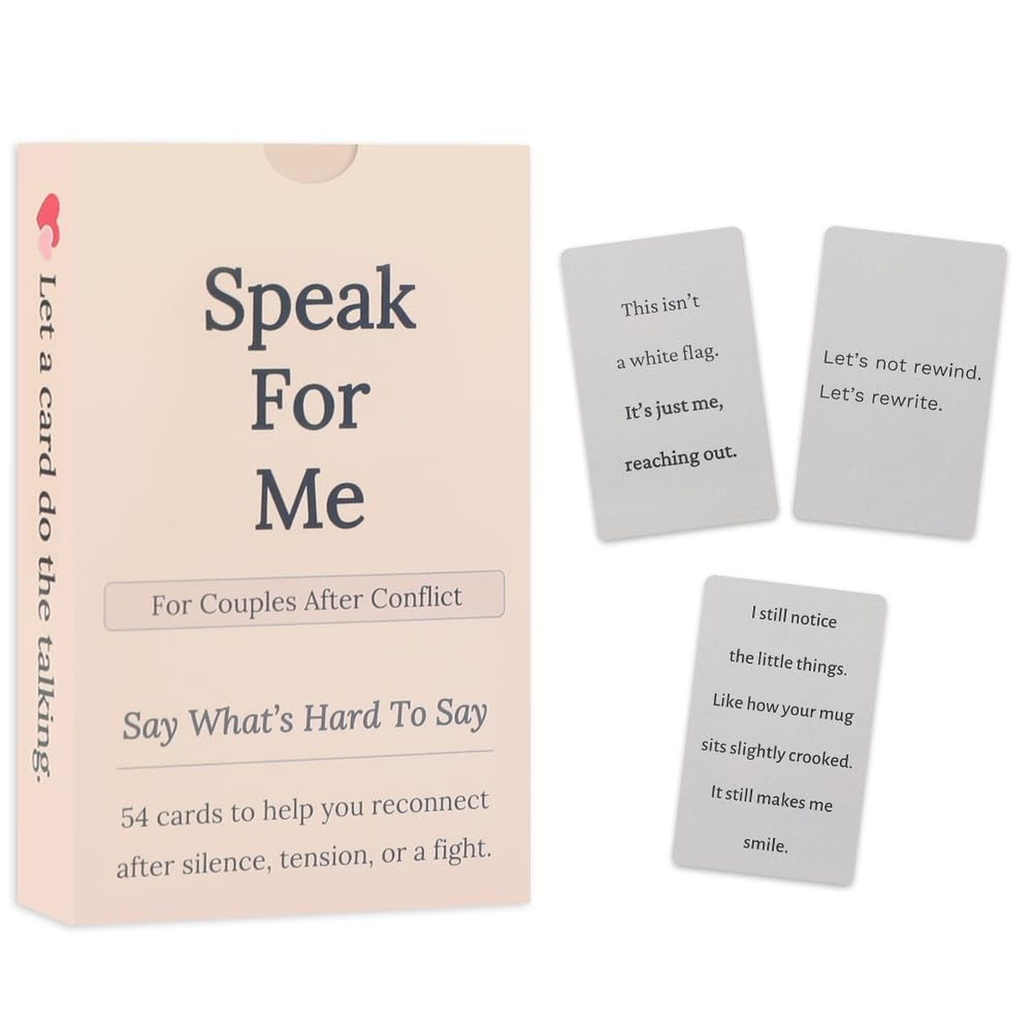 Conversation Cards for Couples Games – 54PCS Speak For Me Relationship Card G…