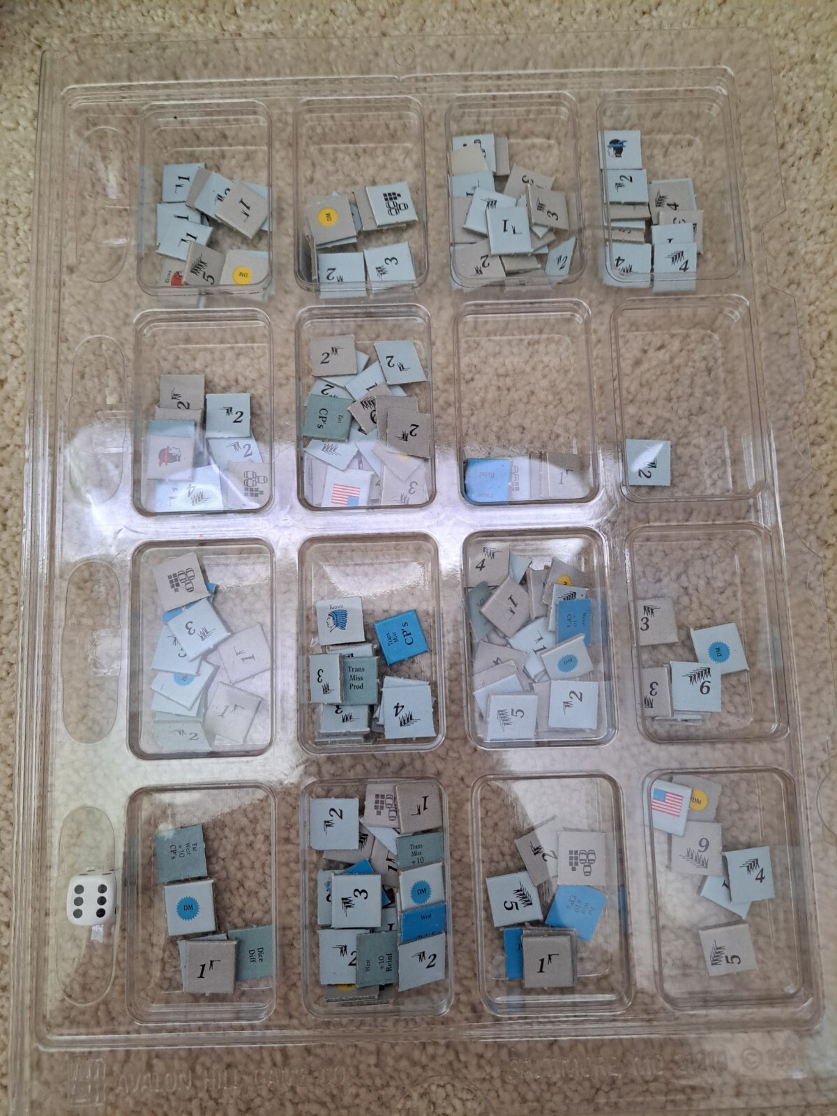 The Civil War 1861-1865 Victory Games 1983 -Incomplete For Replacement Pieces