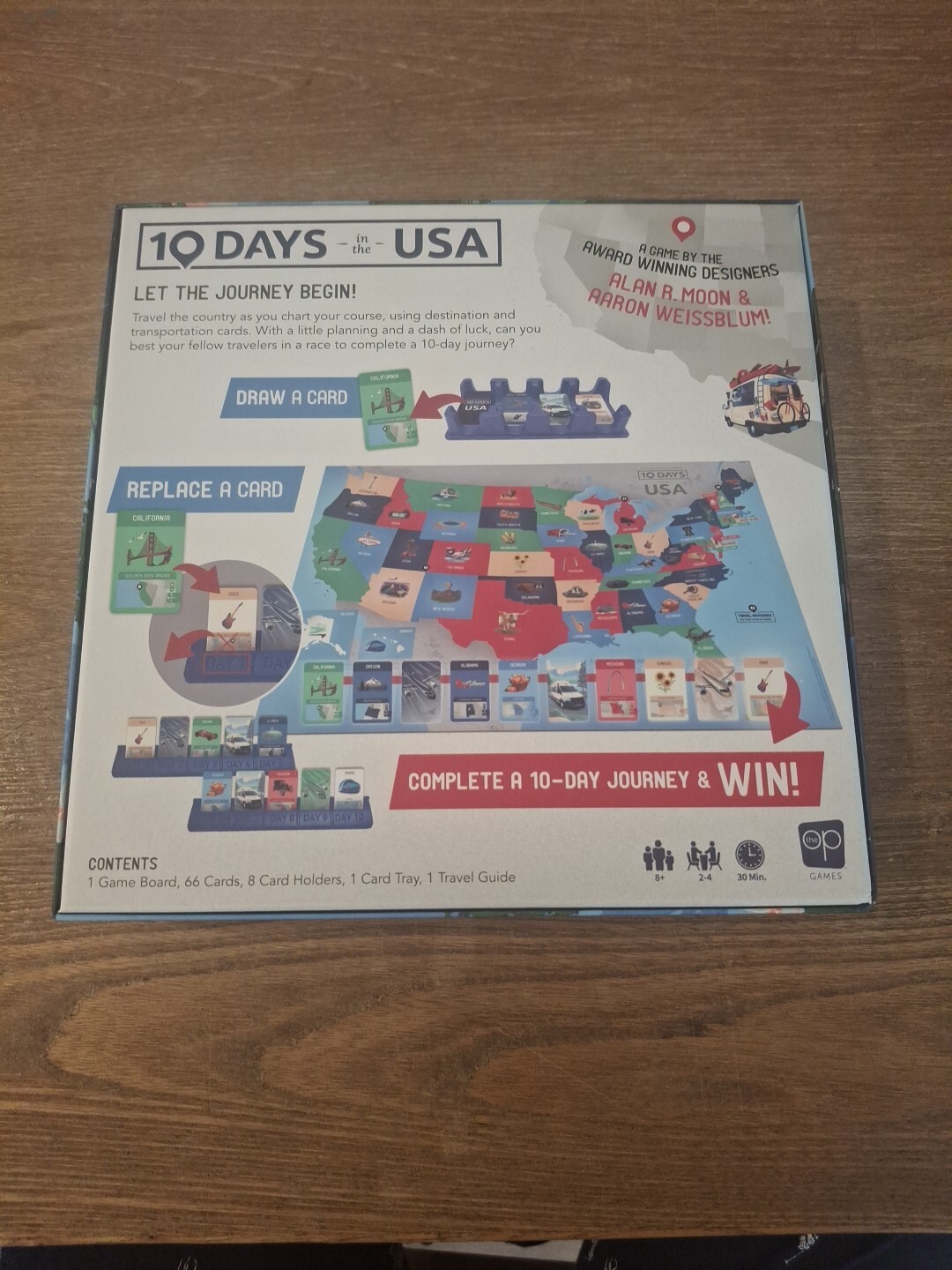 10 Days in The USA | Family Road Trip Board Game for All Ages | Alan Moon Game