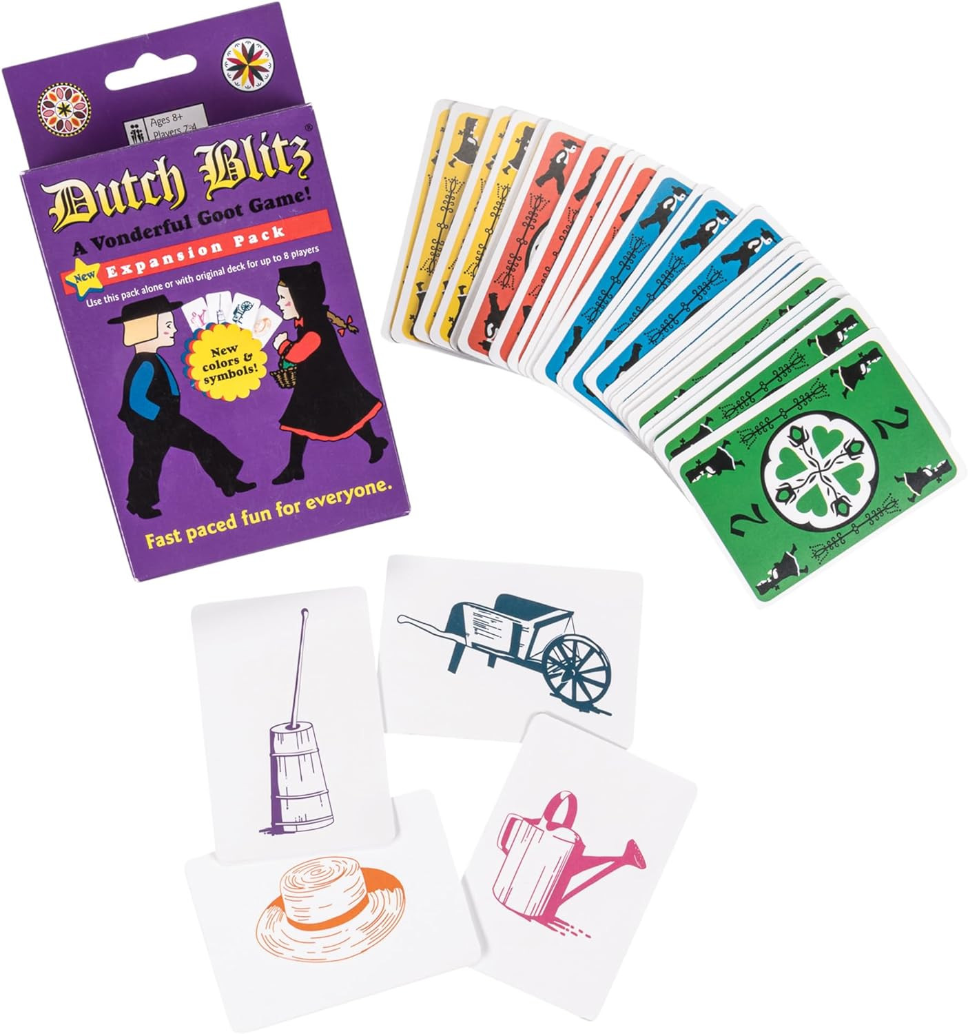 Dutch Blitz: Purple Expansion Pack – Use Alone or W/ Original Deck to Play W/ 2-