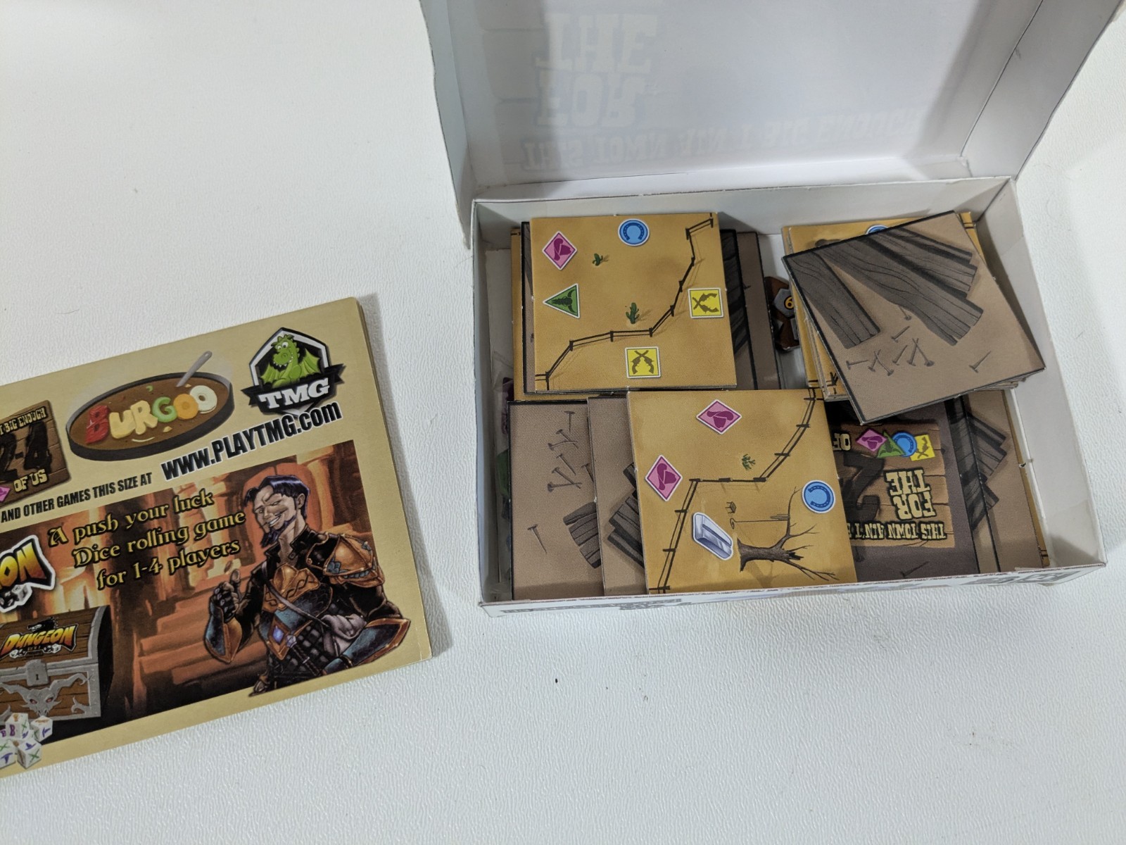 This Town Ain’t Big Enough for the 2-4 of Us TMG Custom Paper Box Tile Laying