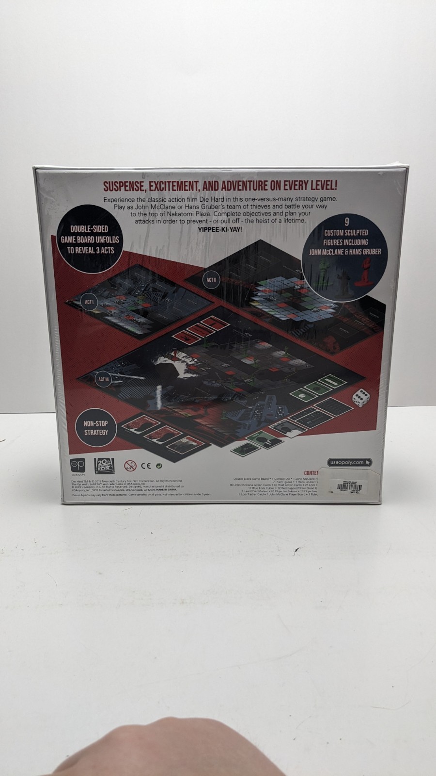 Die Hard The Nakatomi Heist Board Game OP Games Factory Sealed NEW!