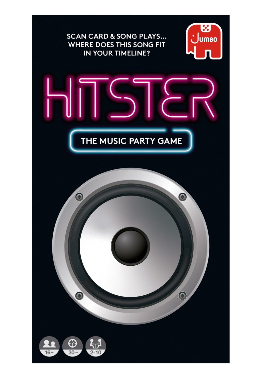 Hitster – the Music Party Card Game, Fun Music Card Game, 2-10 Players