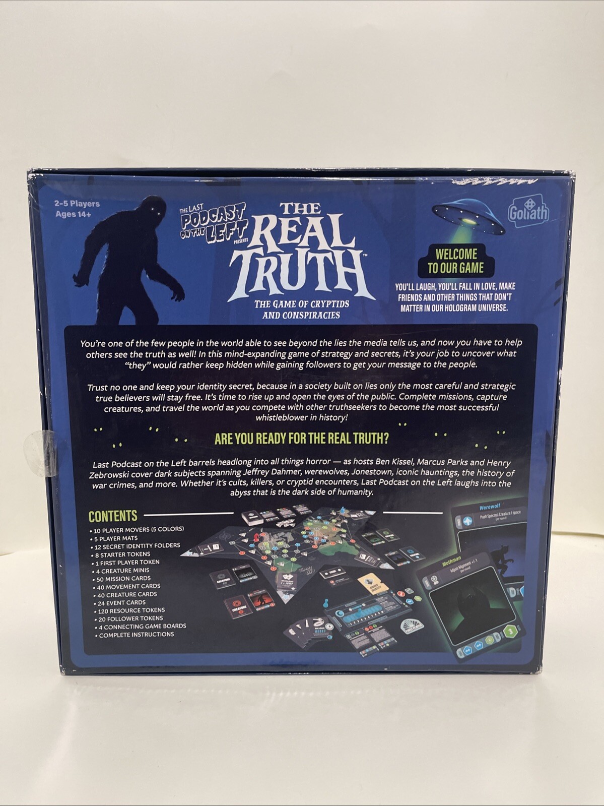 Goliath The Last Podcast on the Left Real Truth Game Cryptid Bigfoot Mothman
