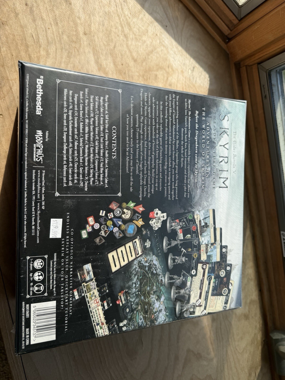 Skyrim Adventure Board Game 10th Anniversary Edition Sealed