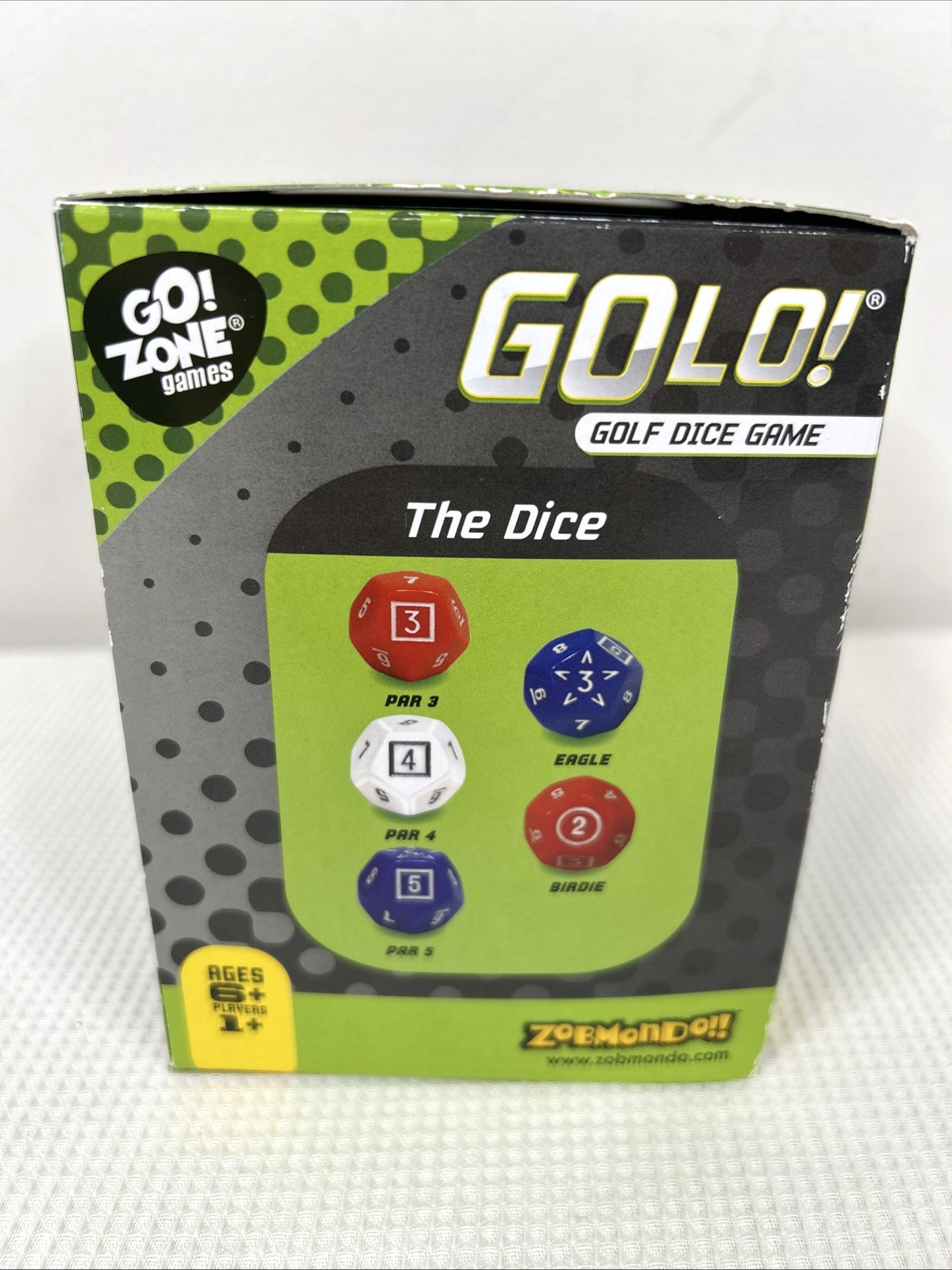 GoLo Tabletop Golf Dice Game Travel Size Dice Game For Ages 6+ EUC 1+ Players