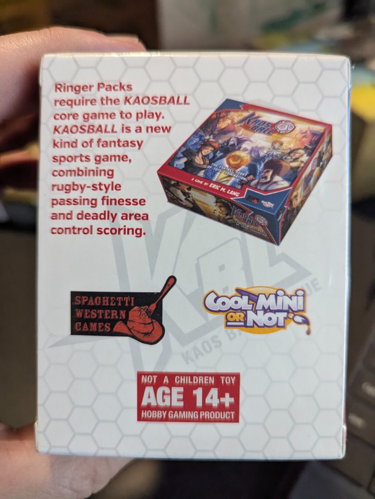KAOSBALL RINGER GABRIEL Kickstarter Exclusive Expansion SEALED 2014