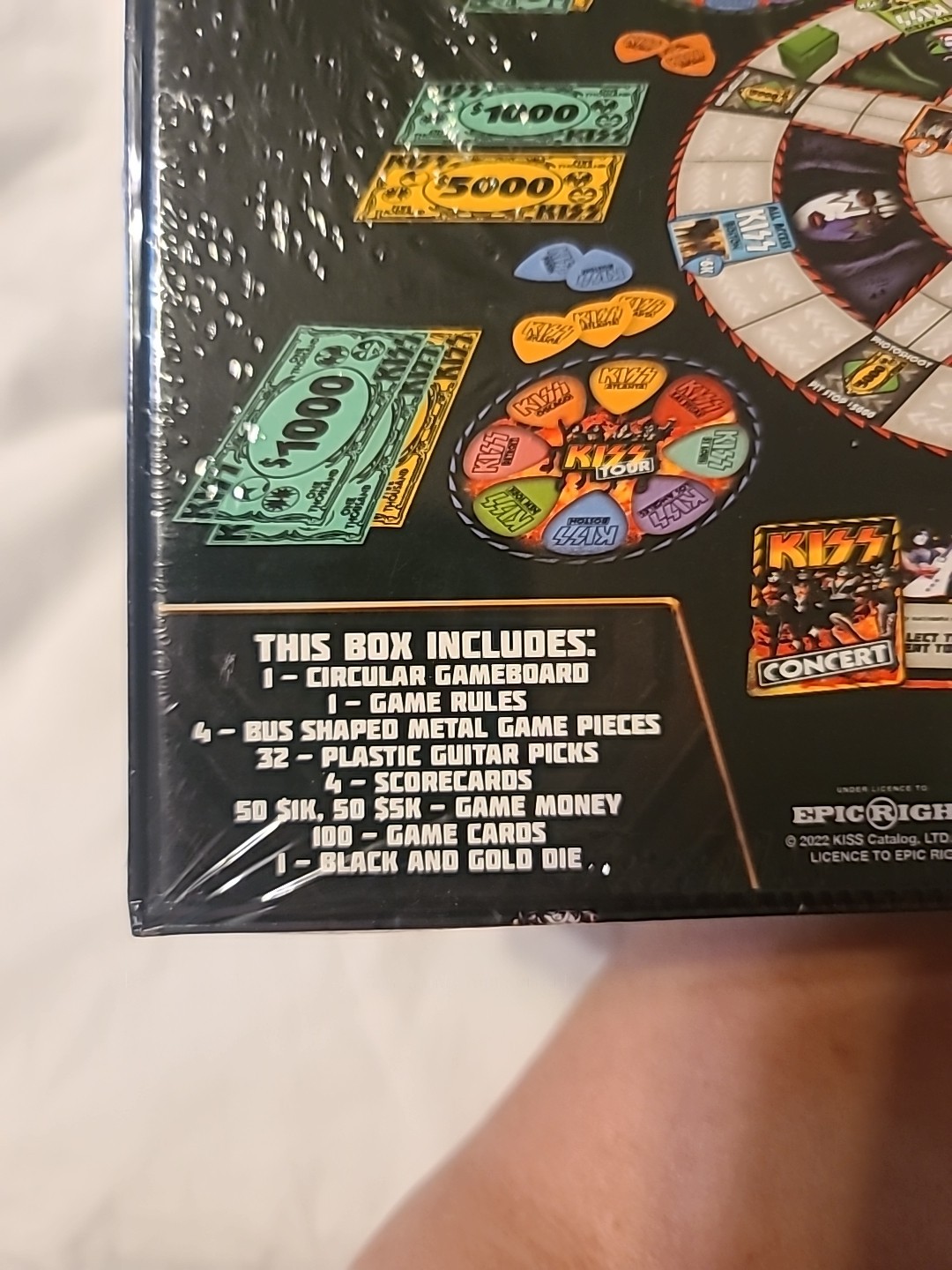 KISS Tour Board Game Aquarius Gene Simmons Paul Stanley Ace Frehley NEW SEALED