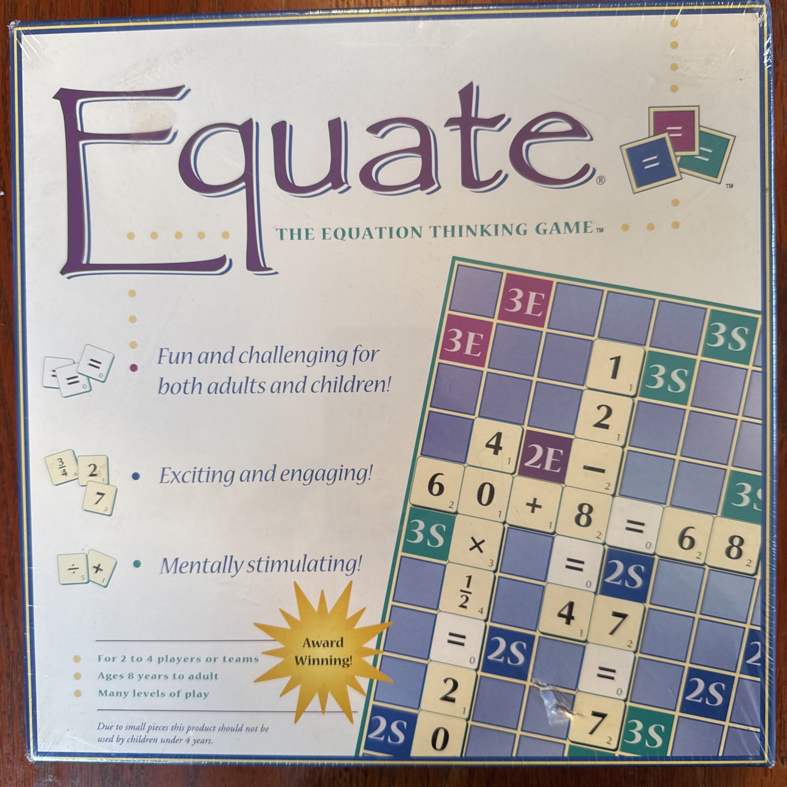 Equate The Equation Thinking Math Board Game Educational Fun New Sealed