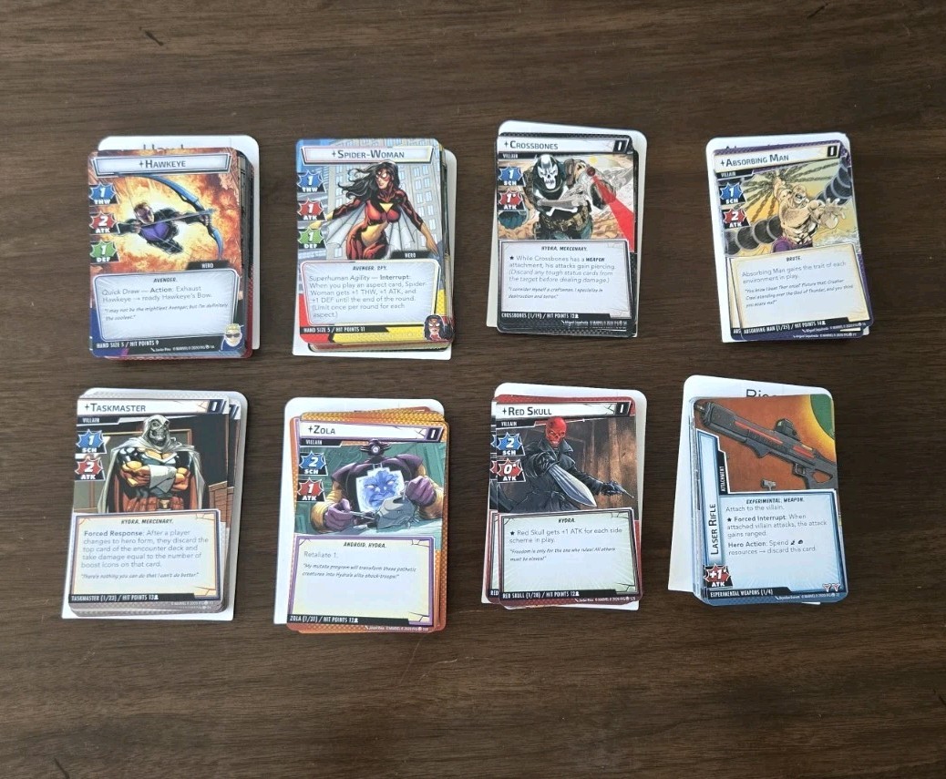 Marvel Champions The Rise Of Red Skull Campaign Set Complete, CARDS ONLY