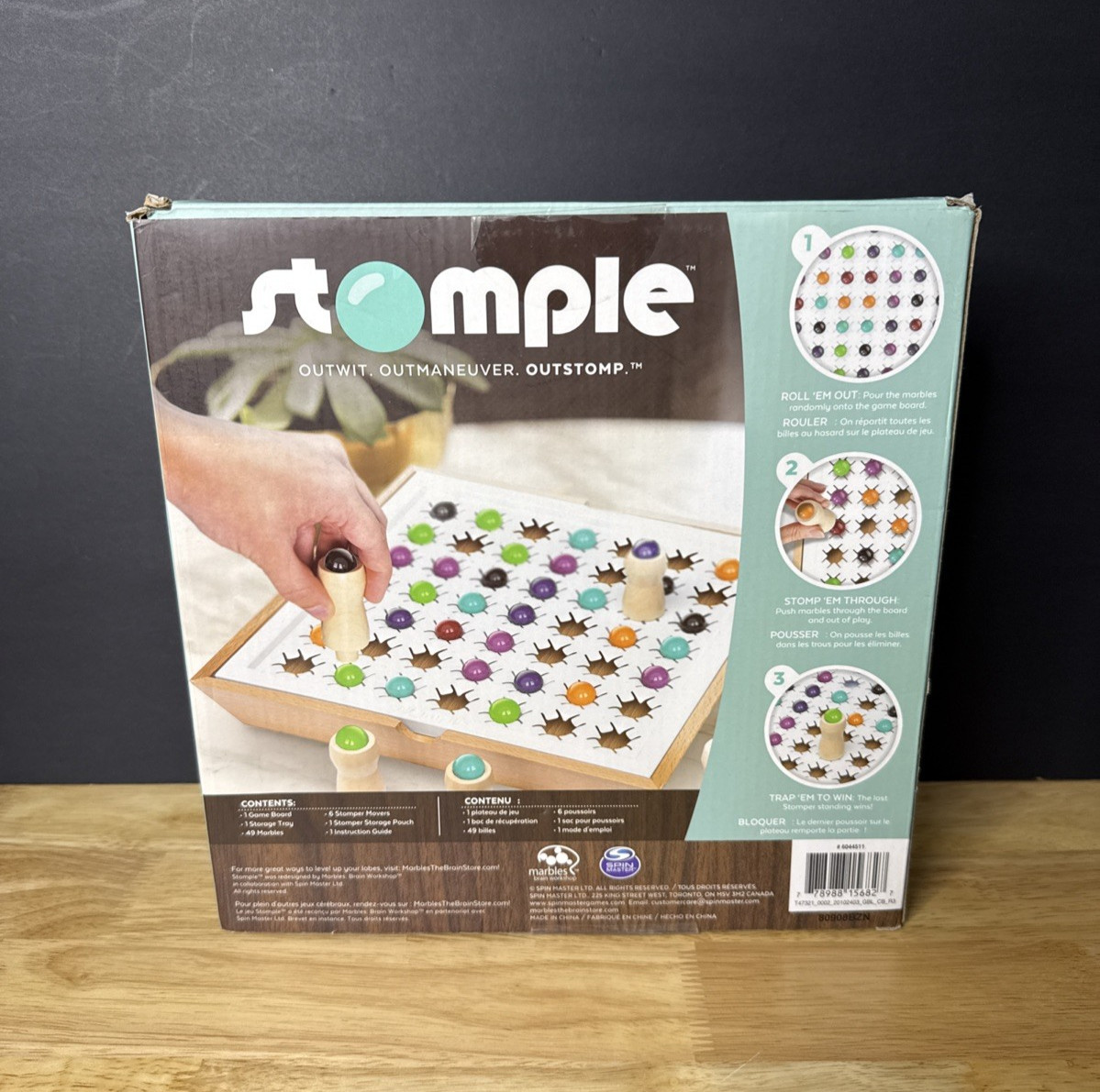 Stomple Board Game- Marbles Brain Workshop – 100% Complete French & Eng Rules