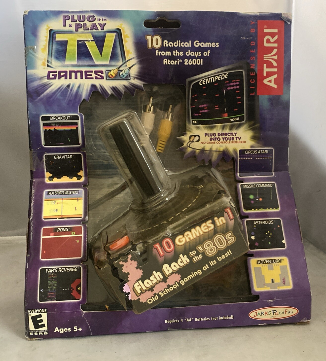 Plug It in and Play TV Games / 10 Games / Atari 2600 box Is In Rough Shape ￼