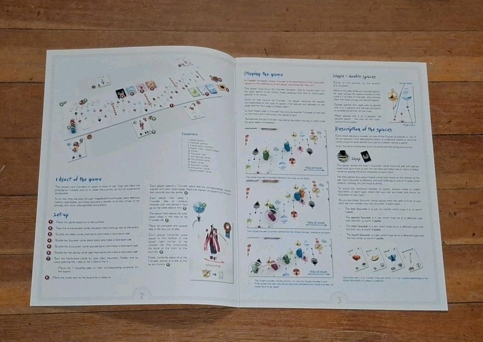 Tokaido Board Game Fun Forge Bauza / Naiade 2014 Kyoto to Edo – COMPLETE VG
