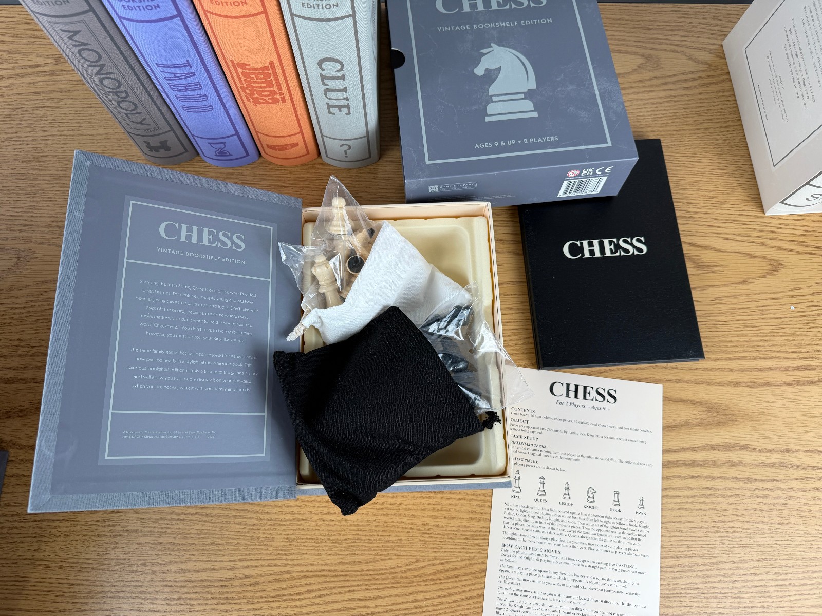 Vintage Linen Bookshelf Game Edition 7 Pack Bundle WS Game Company Open Box