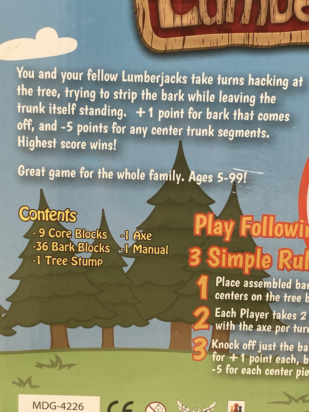 Click Clack Lumberjack Mayday Games Family Game 2011 Kickstarter New Sealed