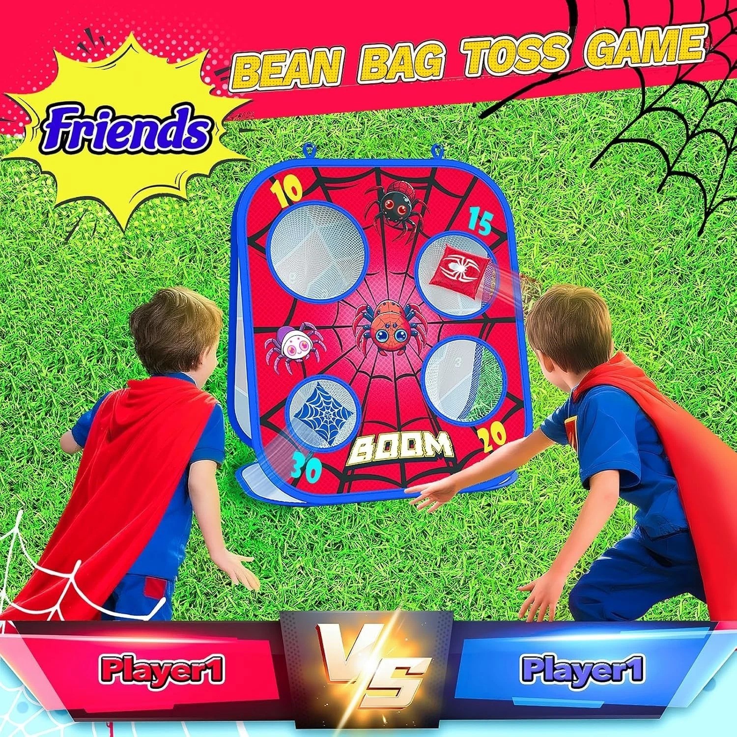 Durable Spider Bean Bag Toss Game – Perfect Family Activity for Any Occasion