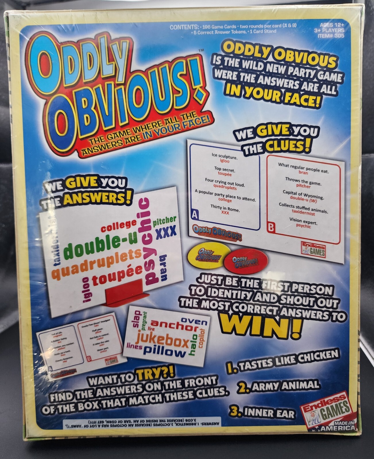 Oddly Obvious by Endless Games Party Family Trivia Guessing Game YourTurnGames