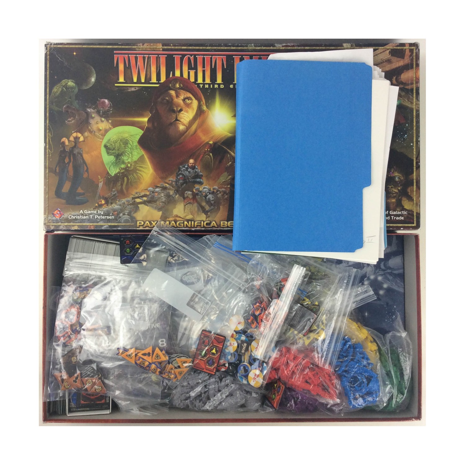 FFG Board Games Twilight Imperium (3rd Ed) w/Shattered Empires (2 Boxes) VG/EX
