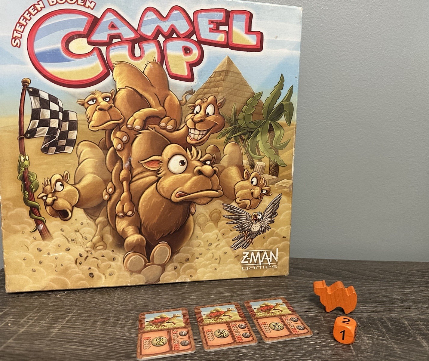 Camel Up Board Game First Edition Replacement Pieces Orange Player Piece Cards
