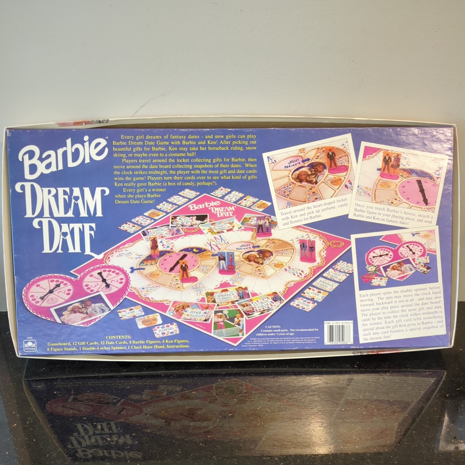 1992 Barbie DREAM DATE Board Game Brand. great for collectors! See Description.