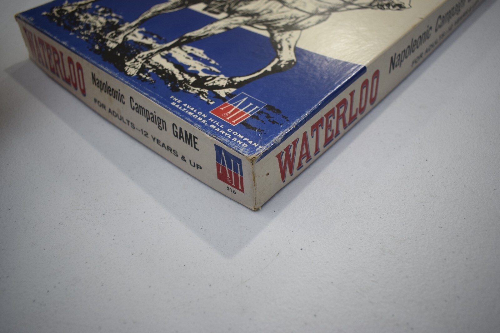 Waterloo Board Game Avalon Hill 1962 Campaign War Game Punched Napoleon PUNCHED