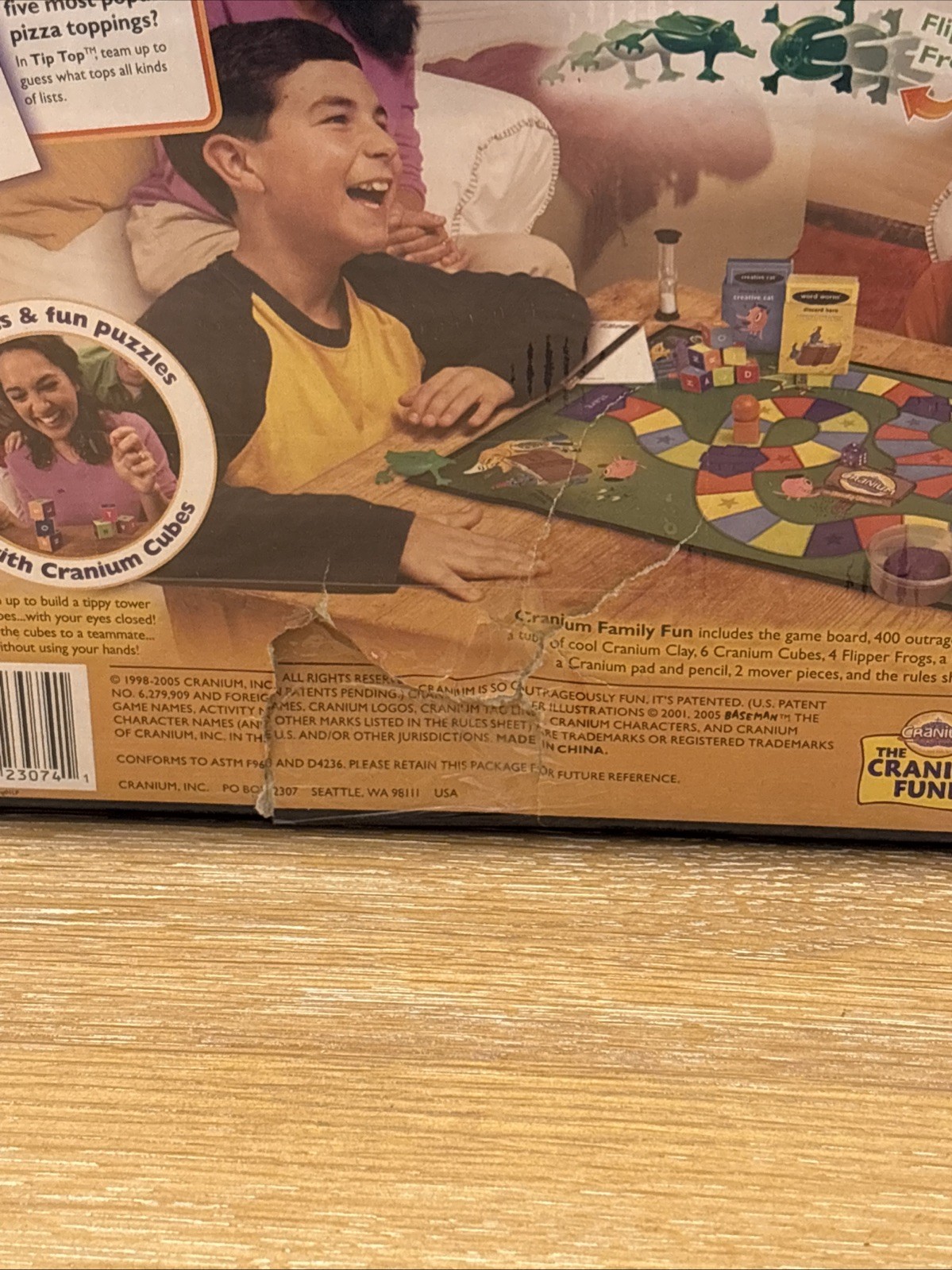 Cranium The Family Fun Game New Factory Sealed Board Game Box Damaged See Pic
