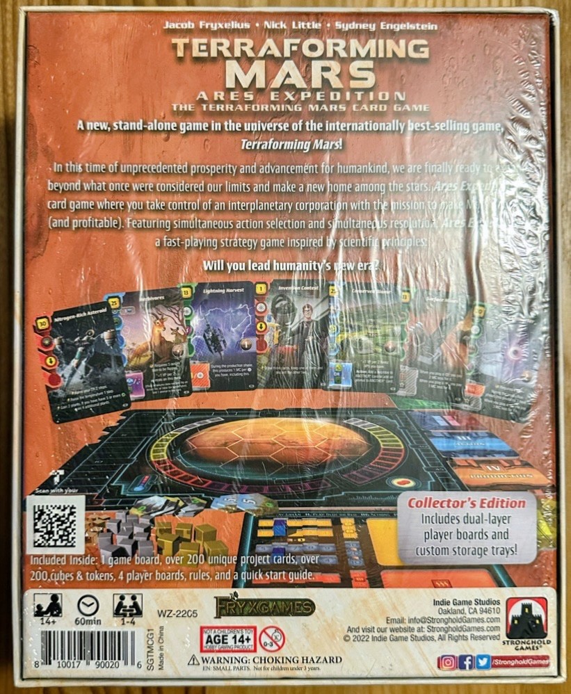 Terraforming Mars Ares Expedition Board Game- Collectors Edition Brand New