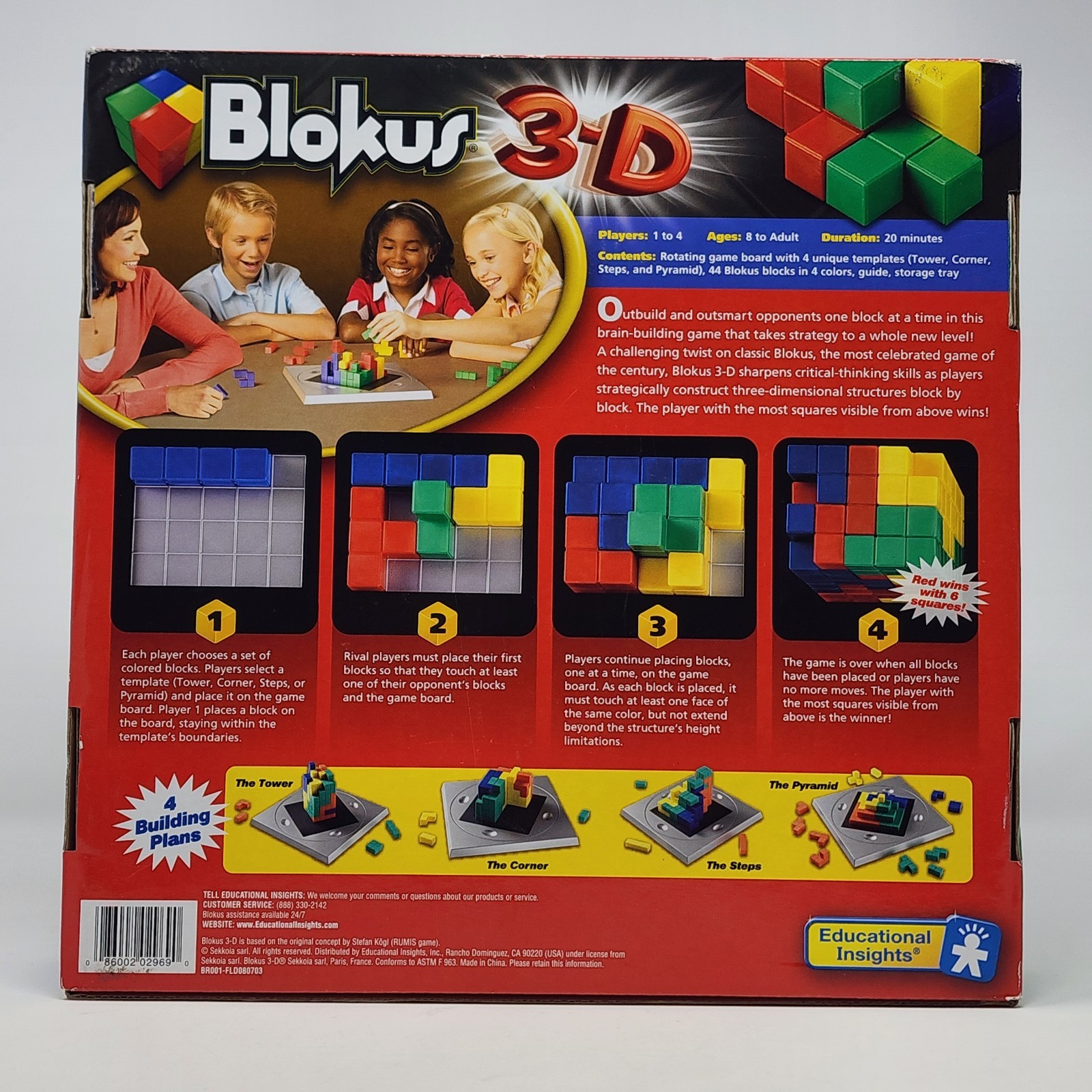 Blokus 3D Board Game Block By Block Building 2969 Educational Insights Complete