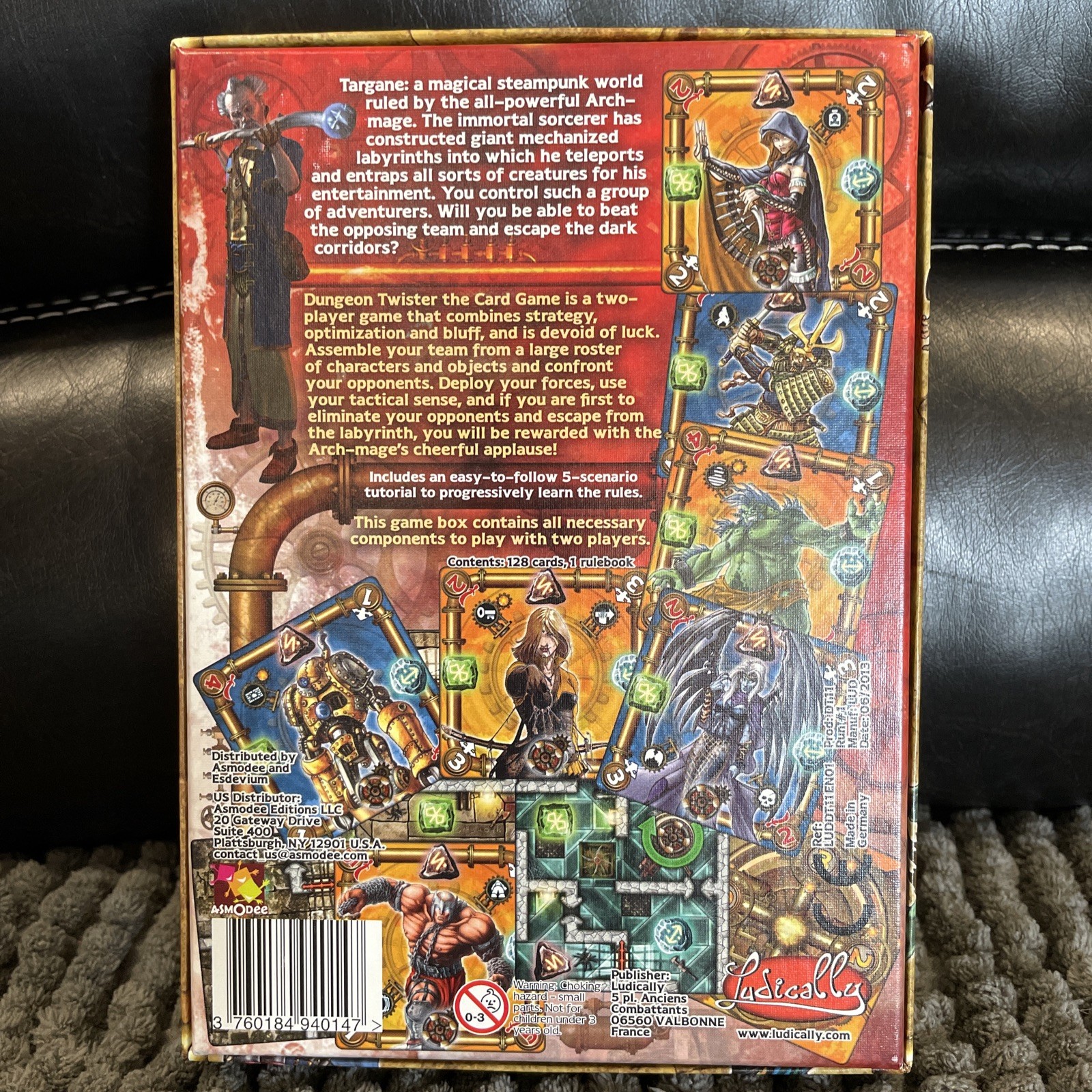 Dungeon Twister Card Game Complete Ludically MINT