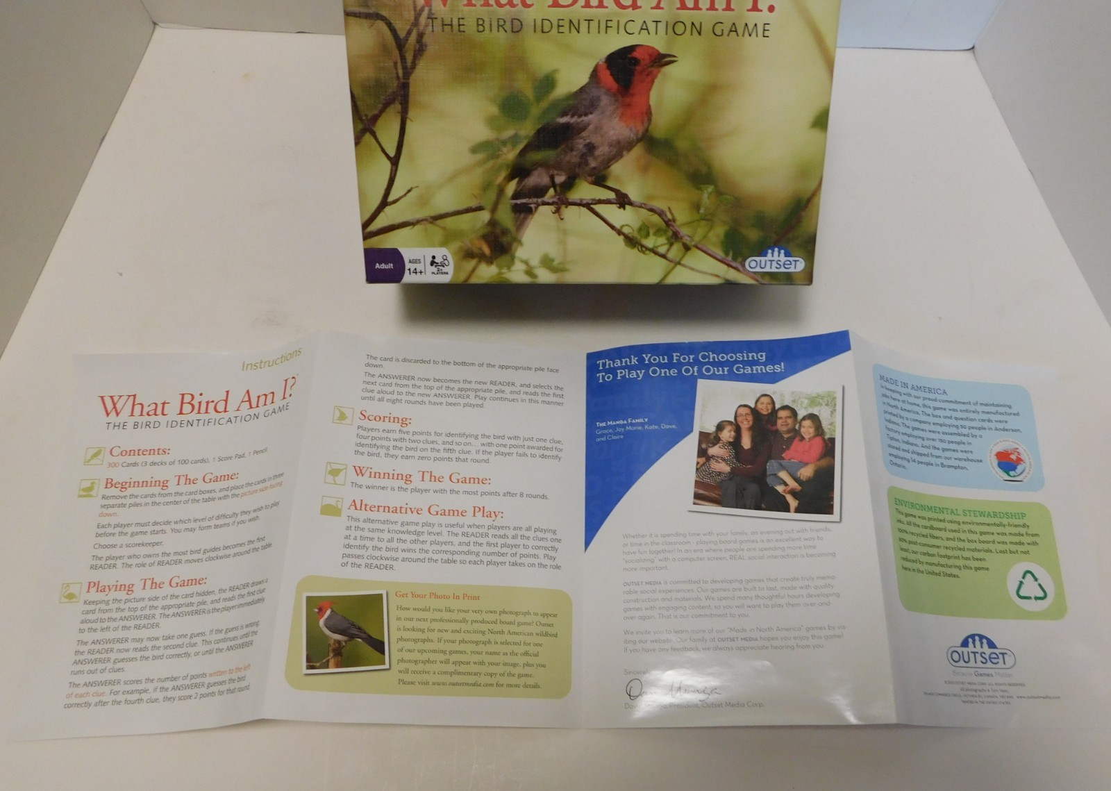 OUTSET What Bird Am I? – The Bird Identification Game – Adult – Ages 14 And Up