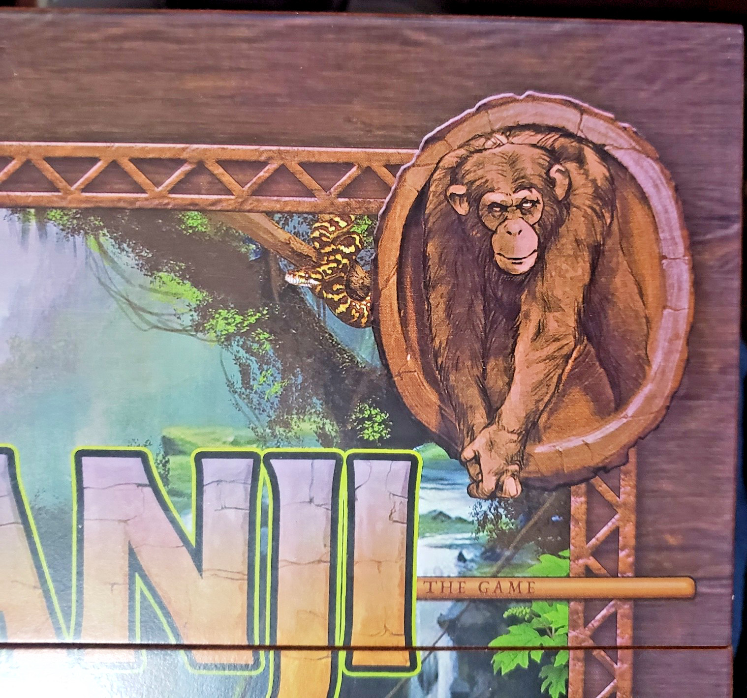 Jumanji the Game Real Wooden Box Edition of the Classic Adventure Board Game
