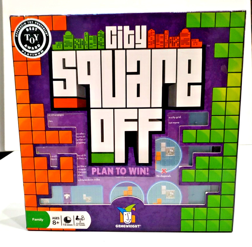 City Square Off Board Game Plan To Win 2011 Gamewright Game Age 8+ Complete EUC