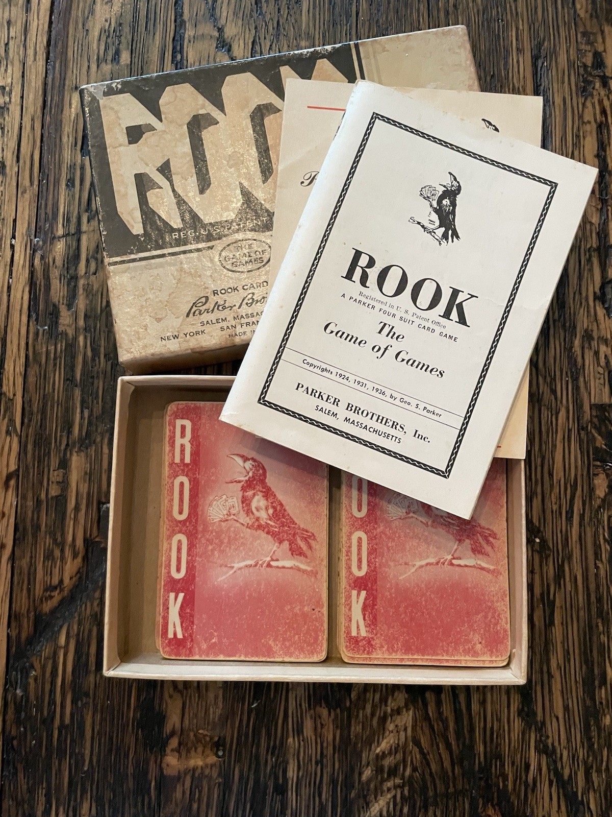 Vintage Games Lot Including Flinch, Password, Yahtzee, Rook, Canasta & Others