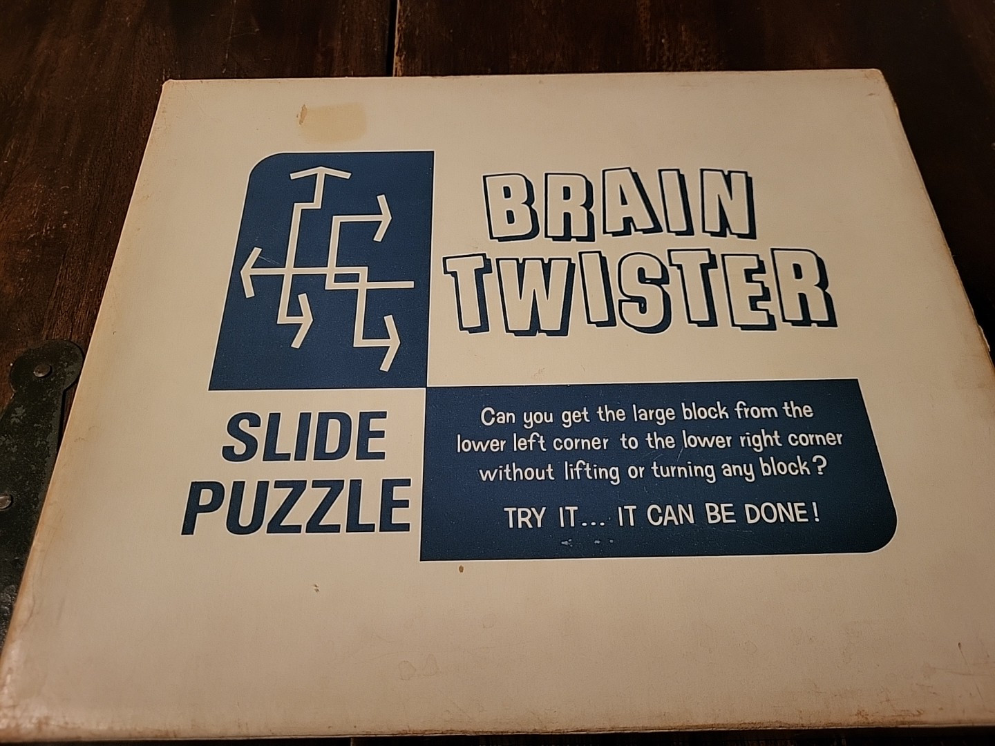 Vintage Dante Carpenter’s Bench Solitaire Slide Puzzle Brain Teaser Complete