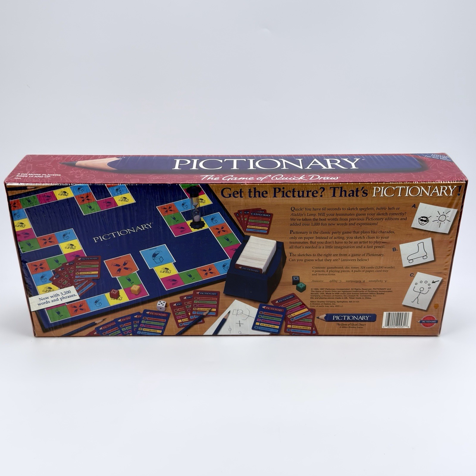 Hasbro Pictionary The Game of Quick Draw Gameplay 1997 Brand New Sealed Vintage