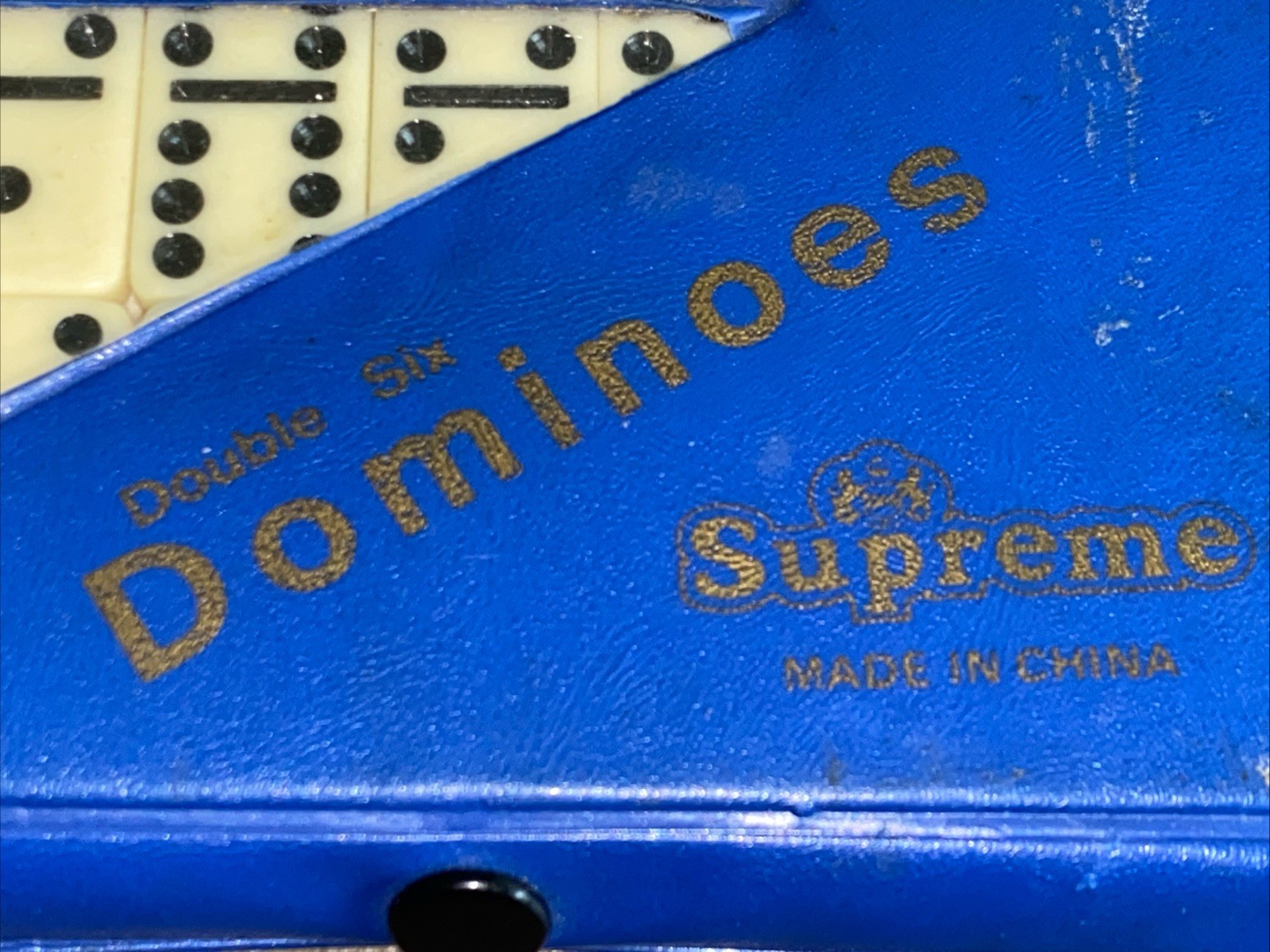 Double-Six Dominoes Supreme Vintage Set Of 28 Travel Size