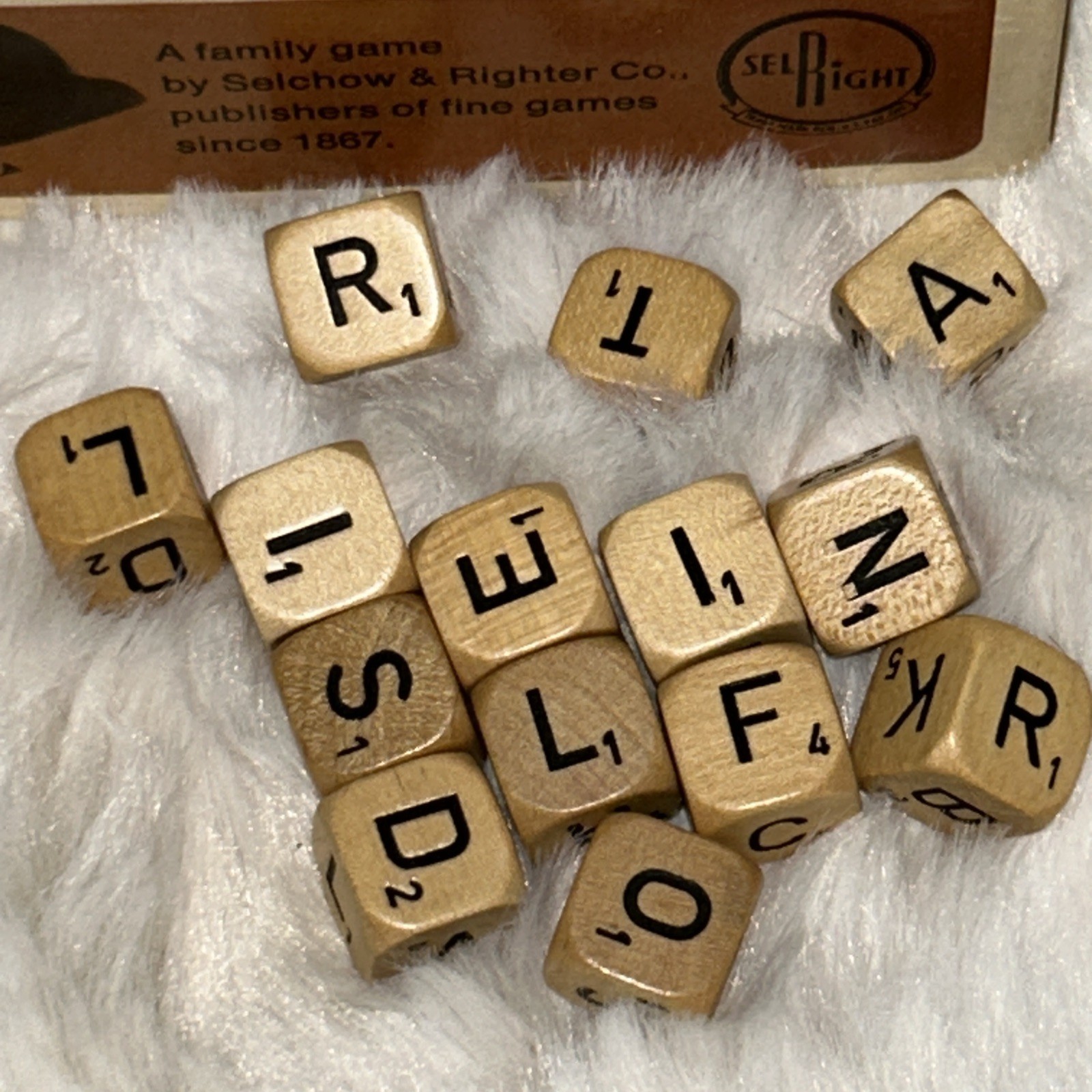 Scrabble Crossword Cubes Game – Wooden Letters – Complete – Vintage 1964