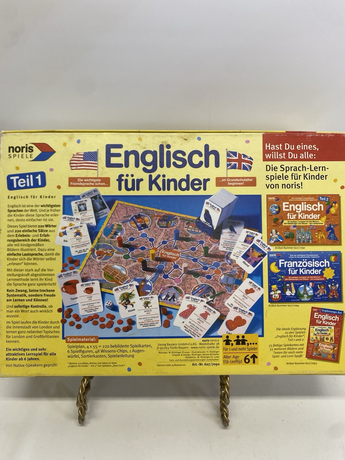 Noris Spiele Englisch fur Kinder German to English Game (New)