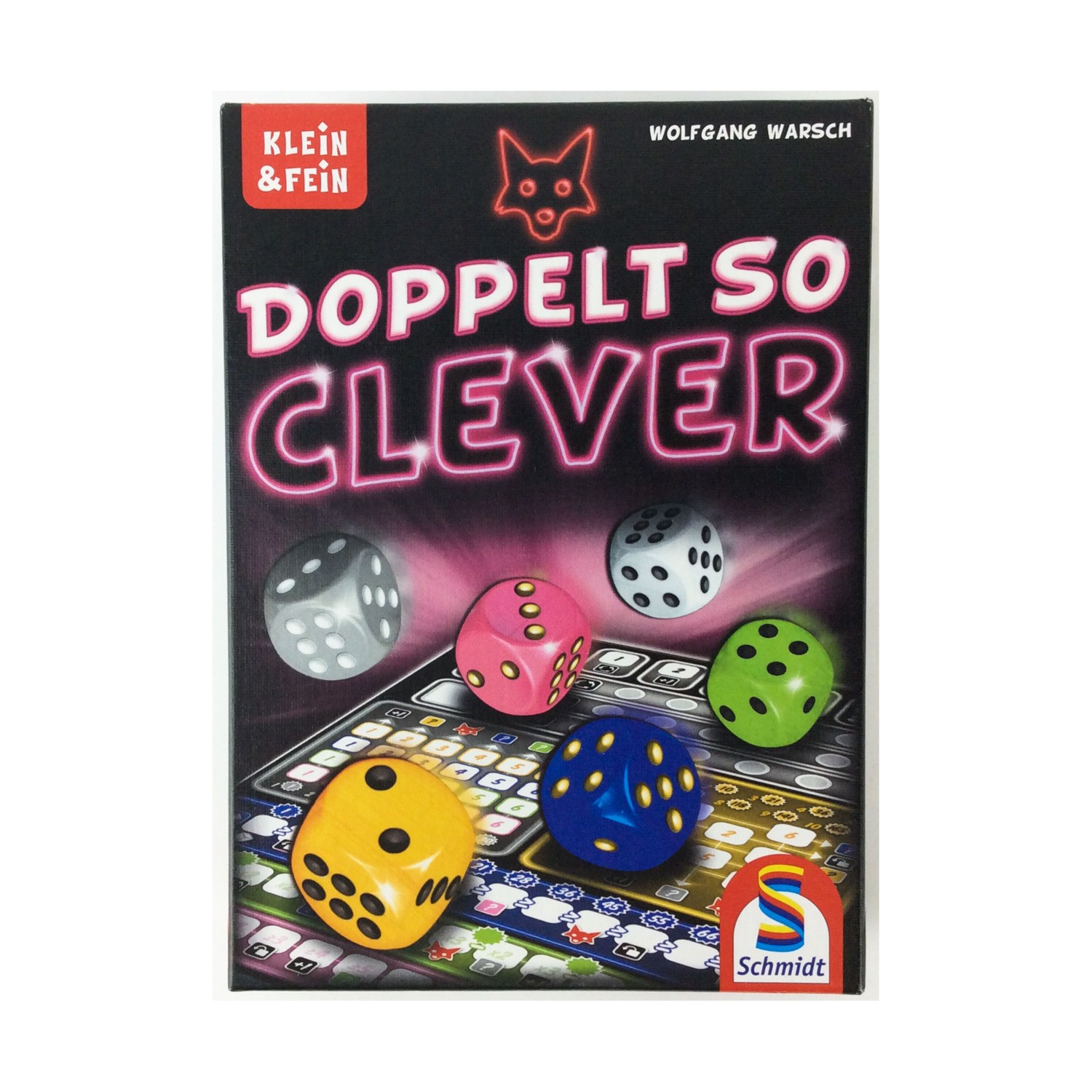 Schmidt Spiel Boardgame Doppelt So Clever (Twice as Clever, German E Box EX/NM