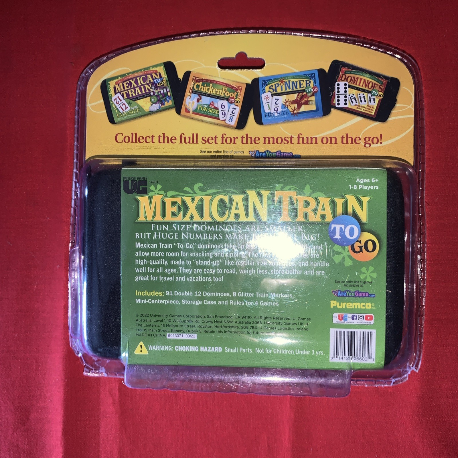 Mexican Train To-Go Domino Game w/Zippered Carrying Case – New/Sealed