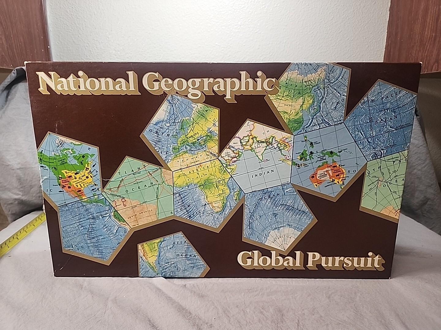Vintage National Geographic Global Pursuit 1987 Board Game (Opened Never Played)