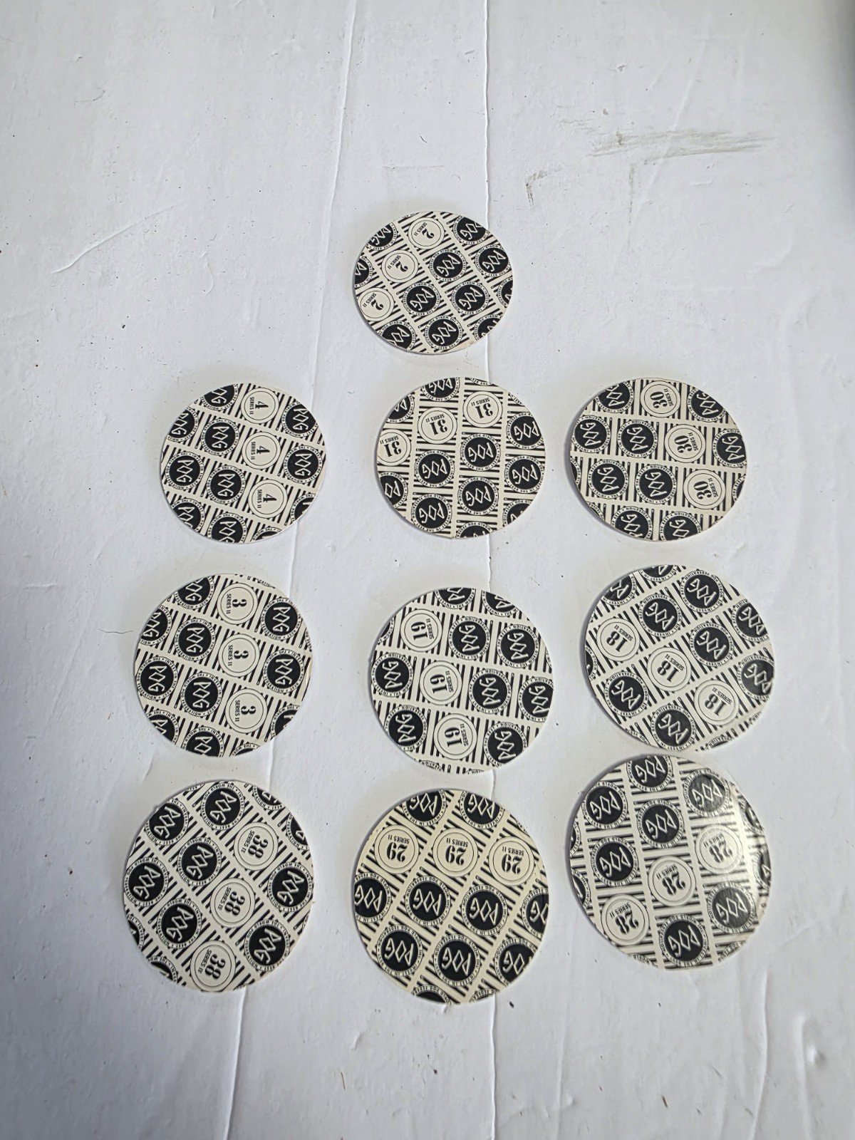 Vintage The World POG Federation Micro Tournament Game Pack Lot Of Pogman POGS