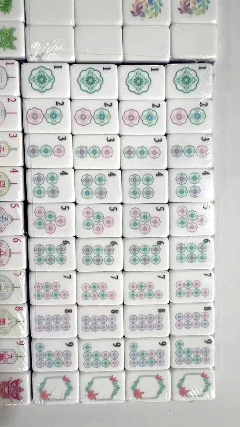 American Mahjong Game Set, 160 Layered Mah Jong Tiles Party Emerald (1S-6-3 (02