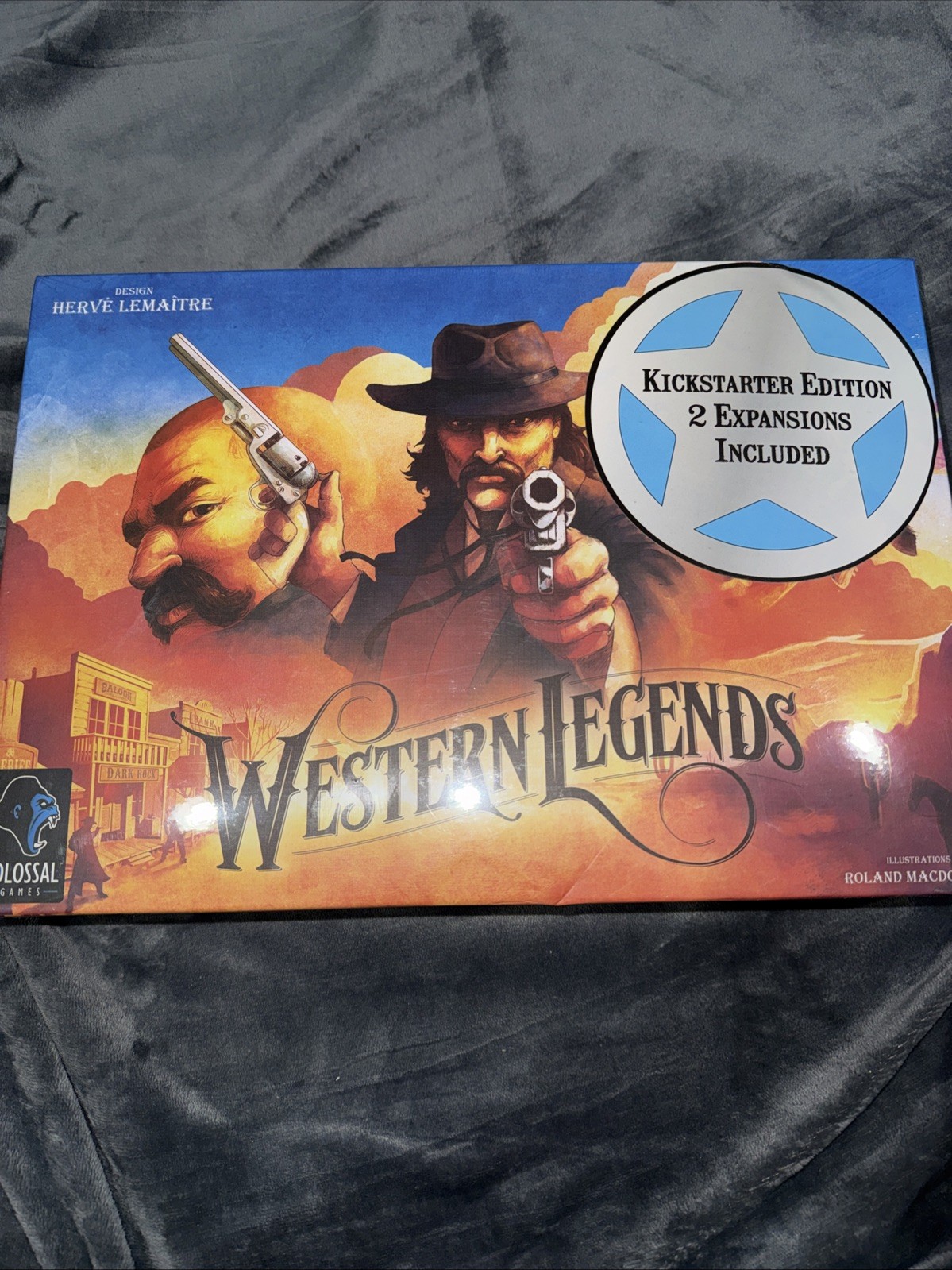 Western Legends Kickstarter Edition Board Game w/ 2 Expansions New Sealed