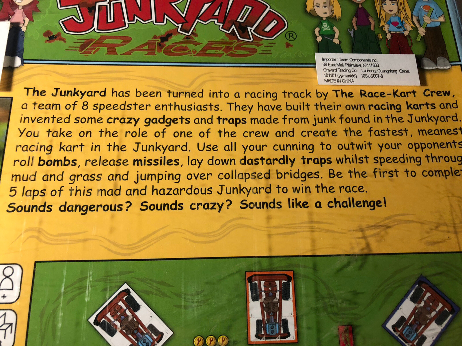 Junkyard Races Board Game (2010) NEW Gen 42 Games Racing/Set Collection