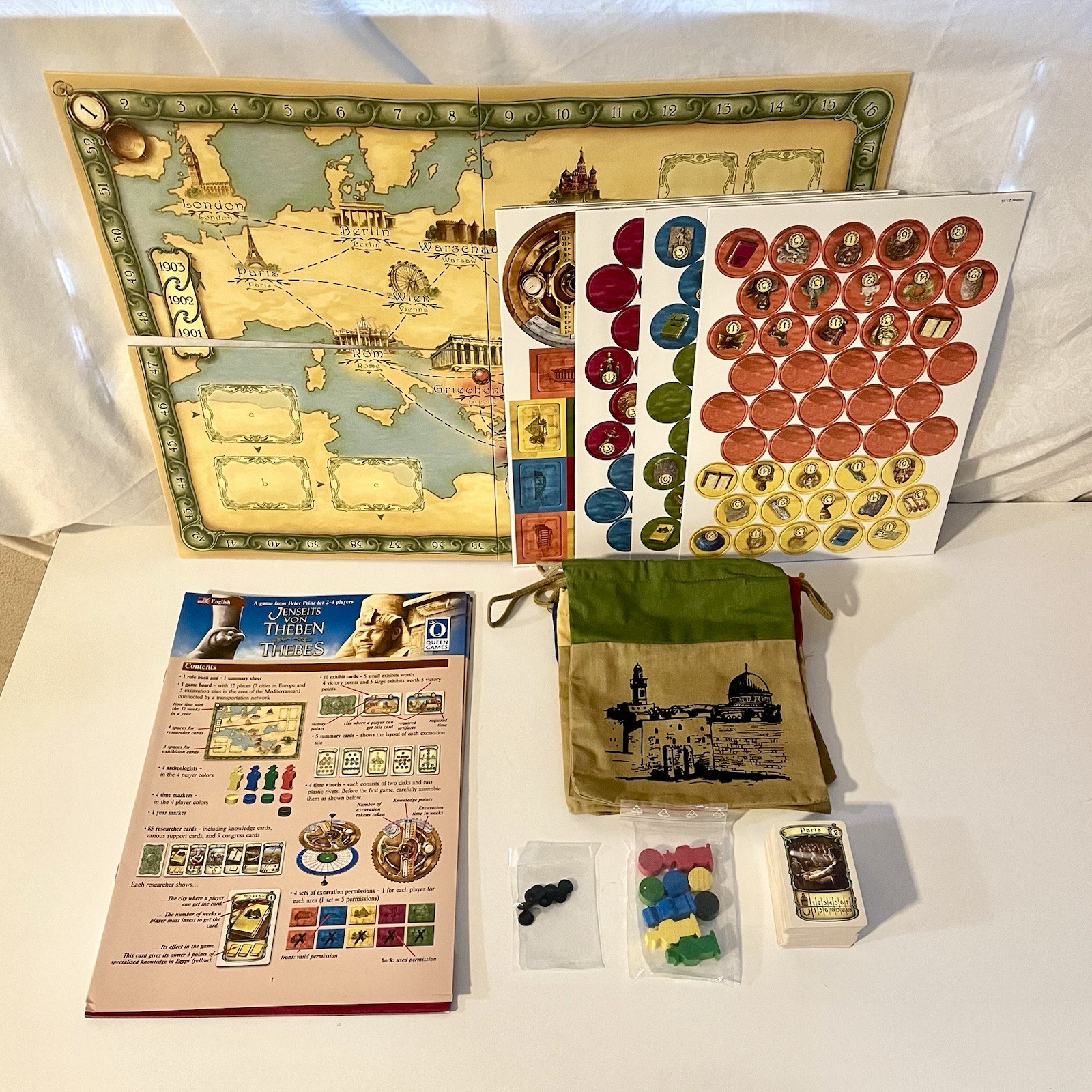 Thebes The Tomb Raiders by Peter Prinz (Queen Games)